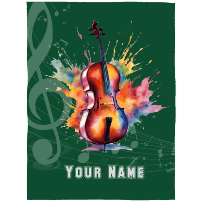 Personalized Cello Blanket