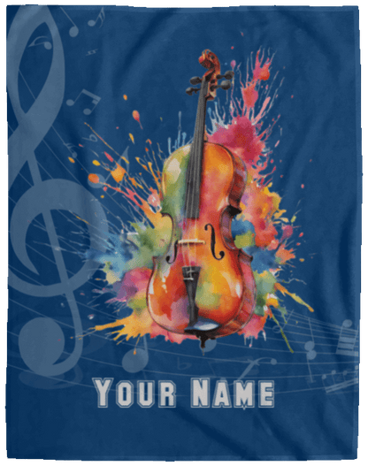 Personalized Cello Blanket