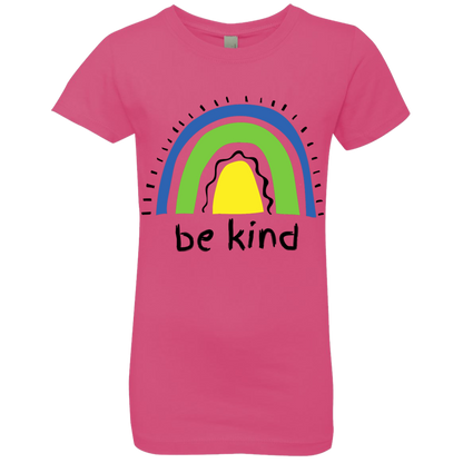 Rainbow Message Shirt Create Don't Hate Be Kind Dreamer | Girls' Princess T-Shirt |