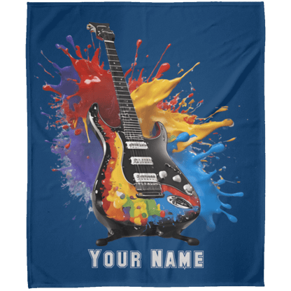 Personalized Electric Guitar Blanket