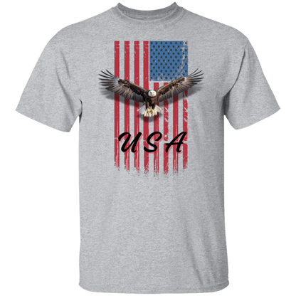 USA Flag Eagle T-Shirt | 4th of July