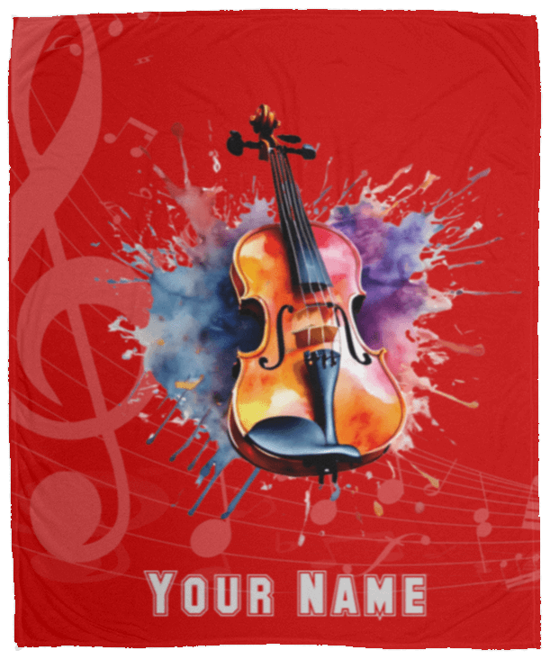 Personalized Violin-Viola Blanket