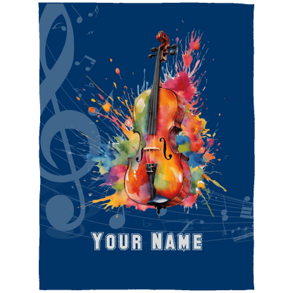 Personalized Cello Blanket