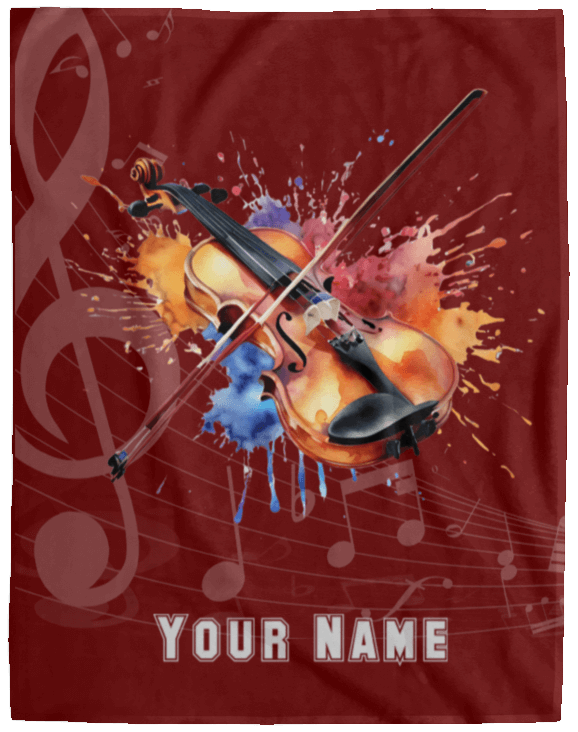 Personalized Violin-Viola Blanket