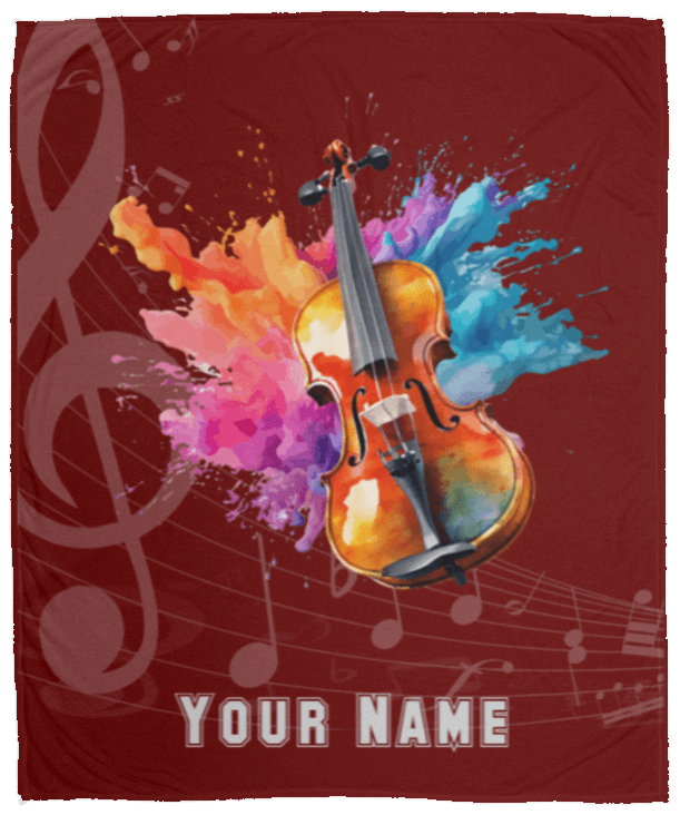 Personalized Violin-Viola Blanket