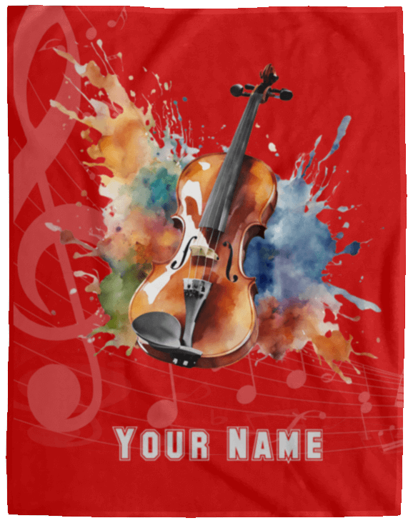 Personalized Violin-Viola Blanket