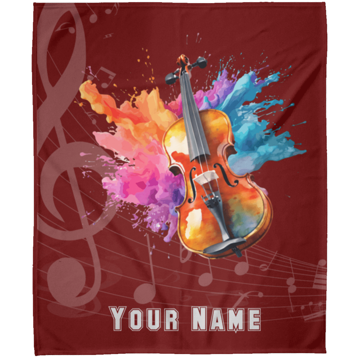 Personalized Violin-Viola Blanket