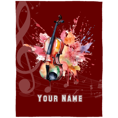 Personalized Cello Blanket