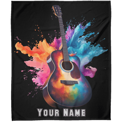 Personalized Acoustic Guitar Blanket