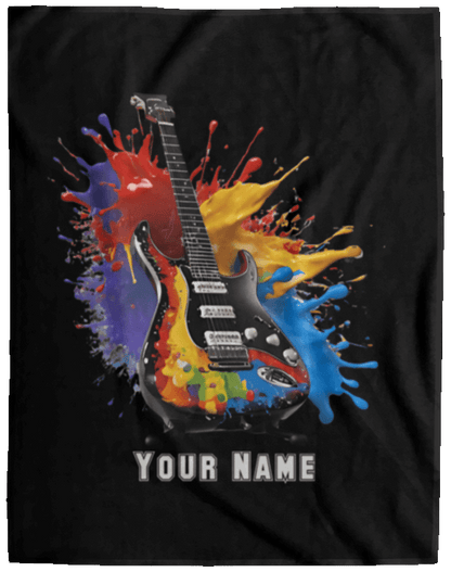 Personalized Electric Guitar Blanket