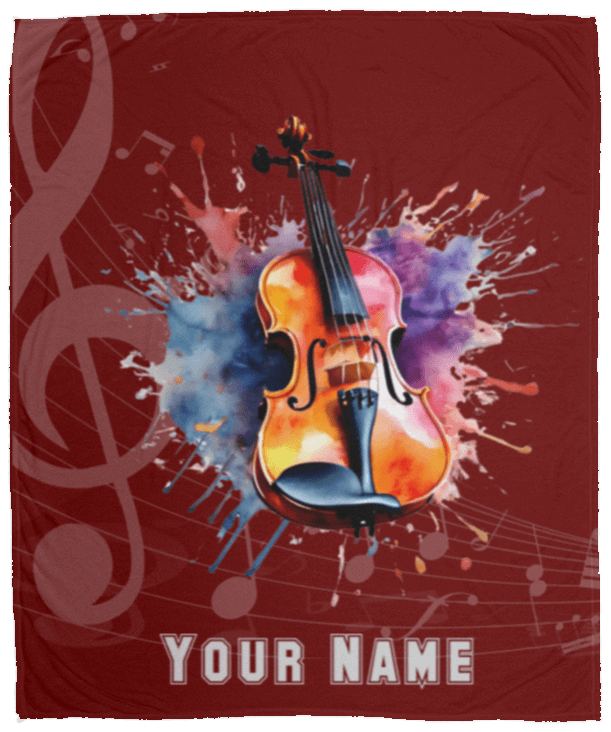 Personalized Violin-Viola Blanket