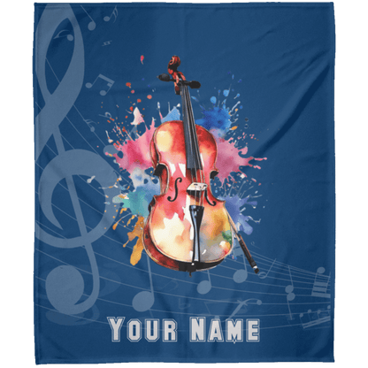 Personalized Cello Blanket