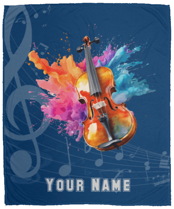 Personalized Violin-Viola Blanket