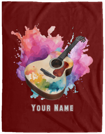 Personalized Acoustic Guitar Blanket