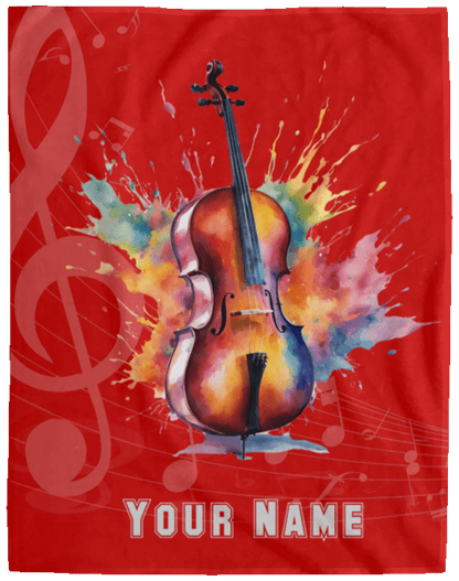 Personalized Cello Blanket