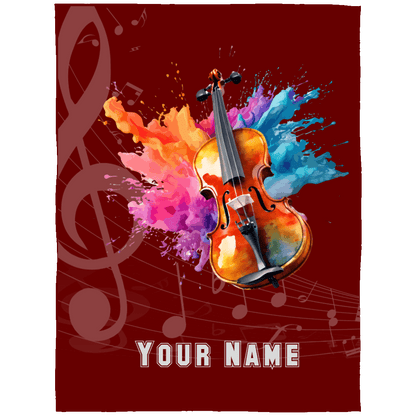 Personalized Violin-Viola Blanket