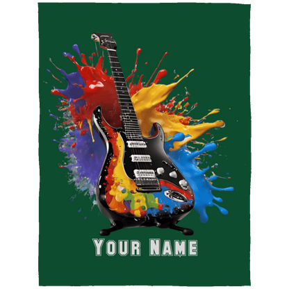 Personalized Electric Guitar Blanket