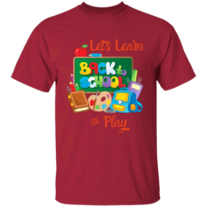 Back To School Lets Learn and Play Other Design Youth T-Shirt | Short Sleeve, T-Shirts, Youth