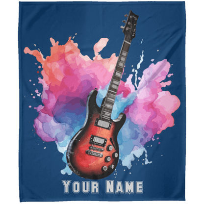 Personalized Electric Guitar Blanket