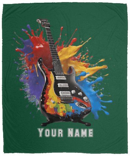 Personalized Electric Guitar Blanket