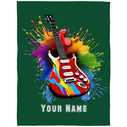 Personalized Electric Guitar Blanket