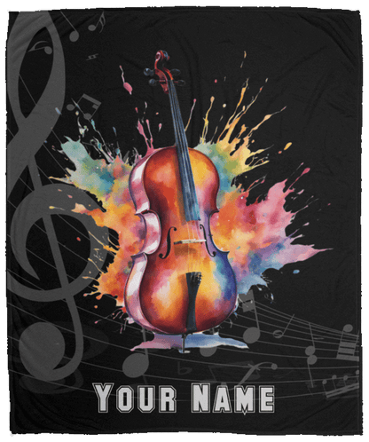 Personalized Cello Blanket