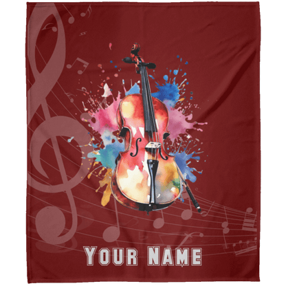 Personalized Cello Blanket