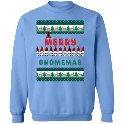 Merry Gnomemas Crewneck Pullover Sweatshirt | Ugly Christmas Sweater | Men, Pullover, Sweatshirts