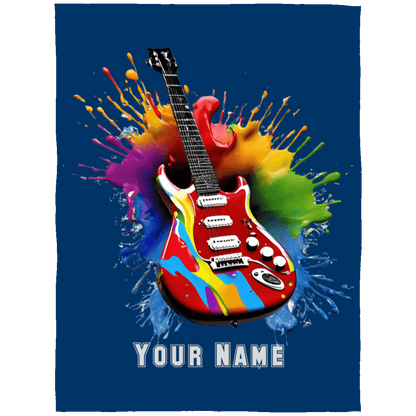 Personalized Electric Guitar Blanket