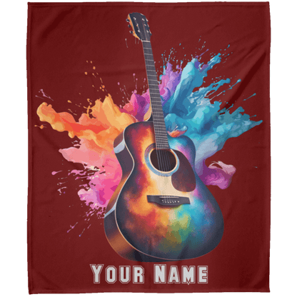 Personalized Acoustic Guitar Blanket