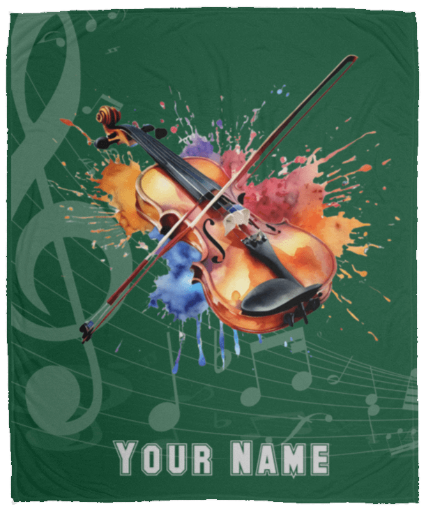 Personalized Violin-Viola Blanket