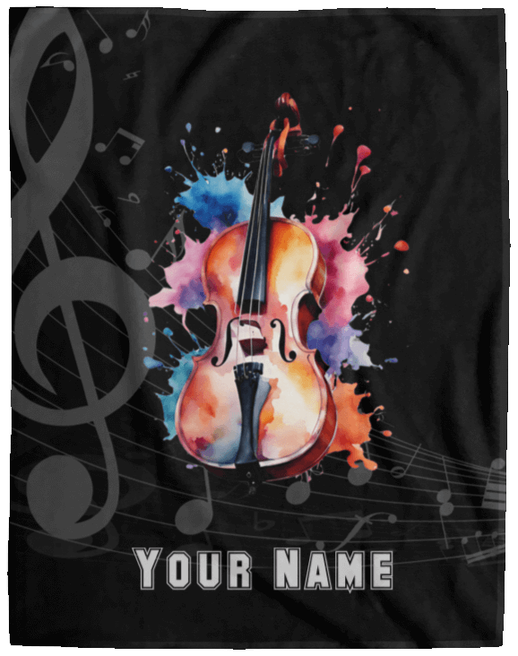 Personalized Cello Blanket