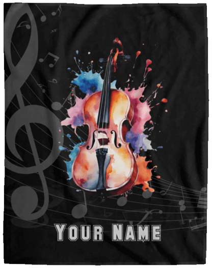 Personalized Cello Blanket