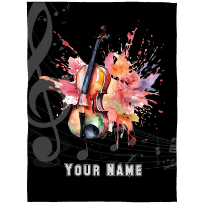 Personalized Cello Blanket