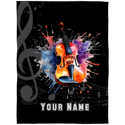 Personalized Violin-Viola Blanket