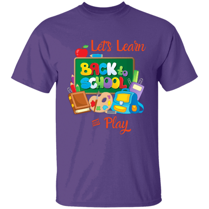 Back To School Lets Learn and Play Other Design Youth T-Shirt | Short Sleeve, T-Shirts, Youth