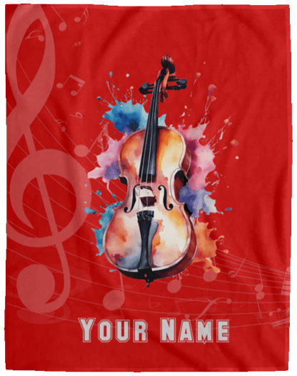 Personalized Cello Blanket