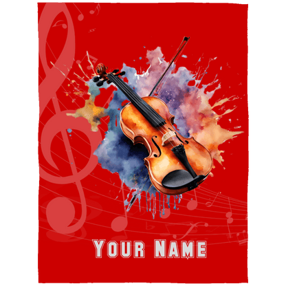 Personalized Violin-Viola Blanket