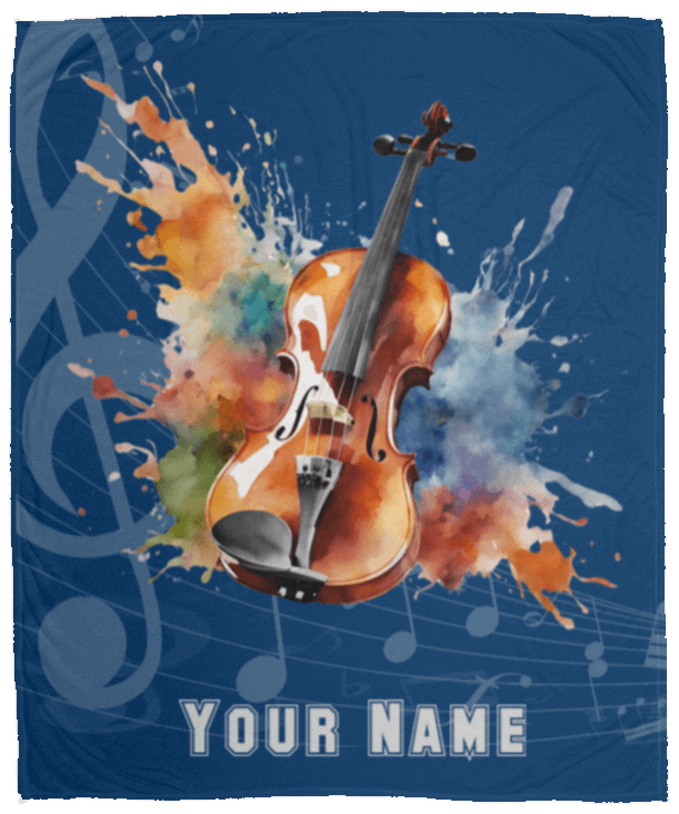 Personalized Violin-Viola Blanket