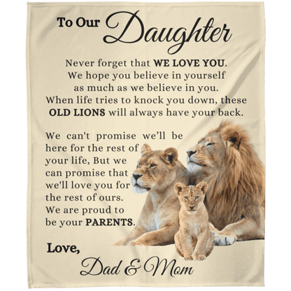 To Our Daughter - Always Proud of You - Fleece Blanket