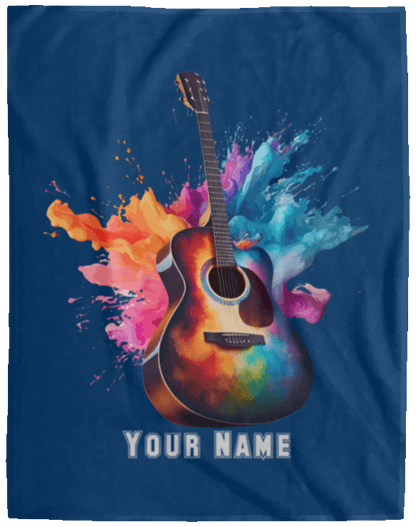 Personalized Acoustic Guitar Blanket