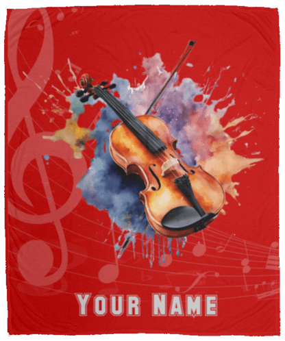 Personalized Violin-Viola Blanket