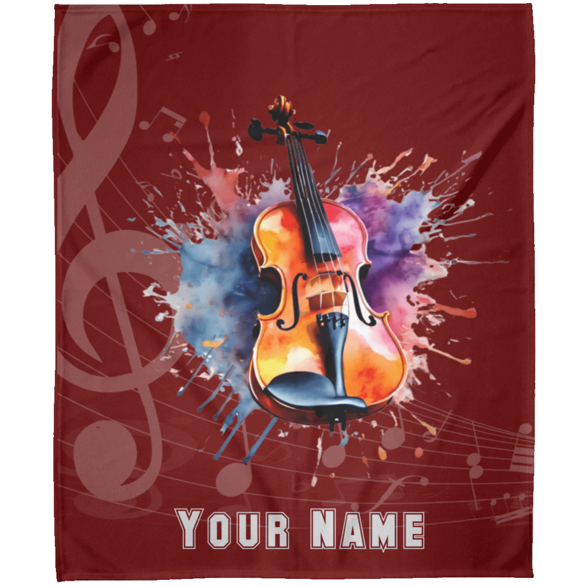 Personalized Violin-Viola Blanket