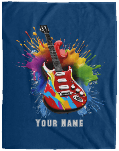 Personalized Electric Guitar Blanket