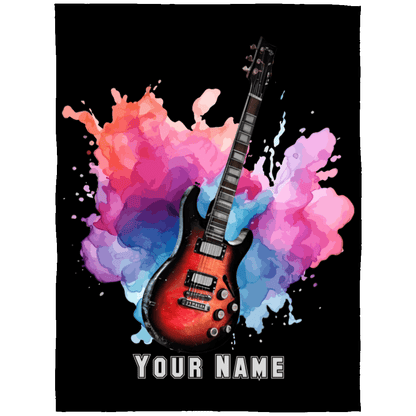 Personalized Electric Guitar Blanket