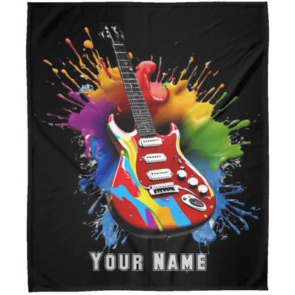 Personalized Electric Guitar Blanket