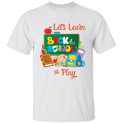 Back To School Lets Learn and Play Other Design Youth T-Shirt | Short Sleeve, T-Shirts, Youth