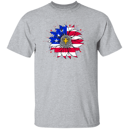 Patriotic Sunflower T-Shirt | 4th of July