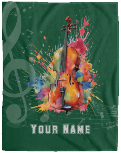 Personalized Cello Blanket