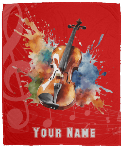 Personalized Violin-Viola Blanket